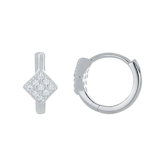 Foto 1 | Huggies Zekie 3039 Plata 0.925 Rombos Con Zirconia