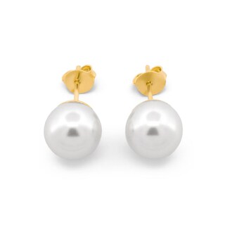 Foto 2 | Aretes Perla Natural Para Dama Oro Sólido 14k