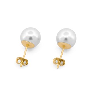 Foto 3 | Aretes Perla Natural Para Dama Oro Sólido 14k