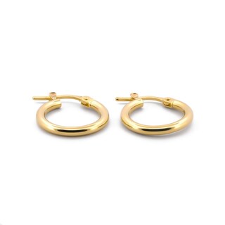 Foto 2 | Hermosas Arracadas Lisas 1.5 Cm Oro Italiano Sólido 10k