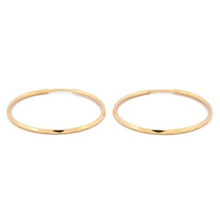 Foto 2 | Arracadas Facetadas 2.1 Cm Oro Sólido 10k