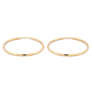 Foto 2 | Arracadas Facetadas Oro Sólido 2.9 Cm Oro Sólido 10k