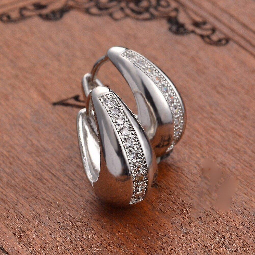 Foto 4 pulgar | Pendientes Huoguo Con Tachuelas De Cobre Para Mujer (2 Unidades) - Venta Internacional.