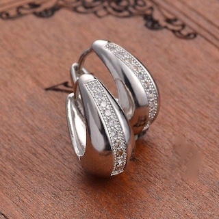 Foto 3 | Pendientes Huoguo Con Tachuelas De Cobre Para Mujer (2 Unidades) - Venta Internacional.