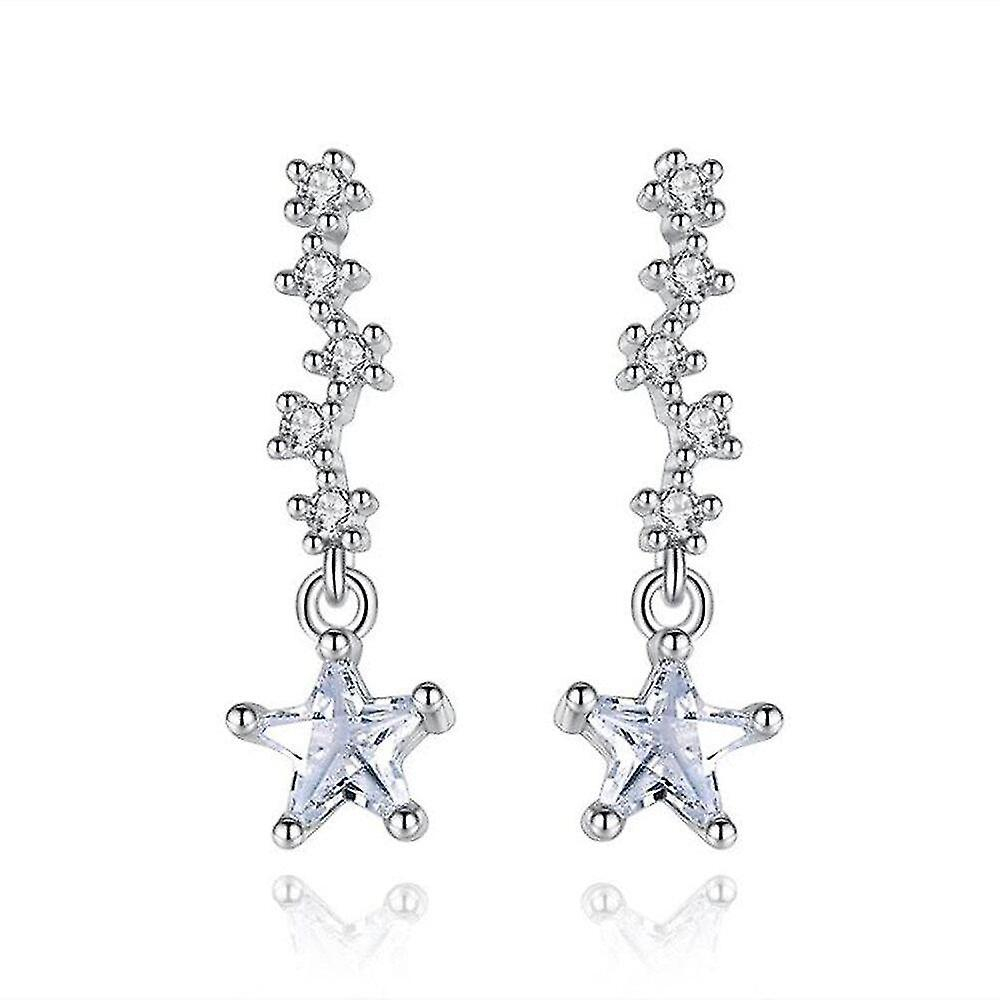 Foto 1 | Pendientes Huoguo Retro Simple Pentagram De Cobre Para Mujer  2 Unidades - Venta Internacional.