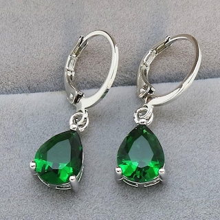 Foto 3 | Pendientes Huoguo Círculo Geométrico De Diamantes Con Temperamento De Lujo - Venta Internacional.