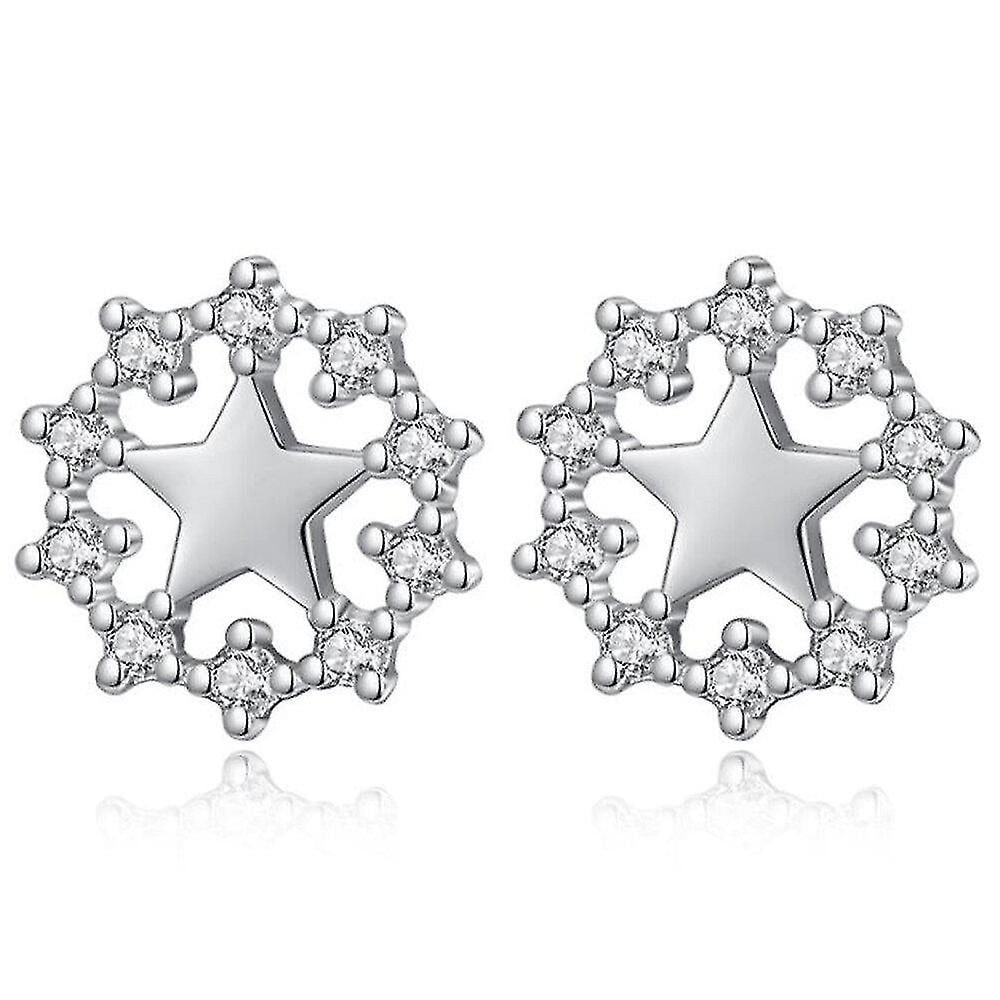 Pendientes Huoguo De Cobre Con Forma De Estrella De Cinco Puntas Retro Para Mujer - Venta Internacional. $478