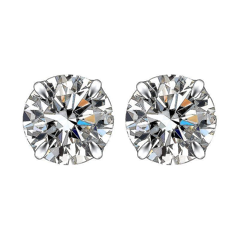 Foto 2 pulgar | Pendientes Huoguo De Plata De Ley 925 Con Circonita Cúbica - Venta Internacional.