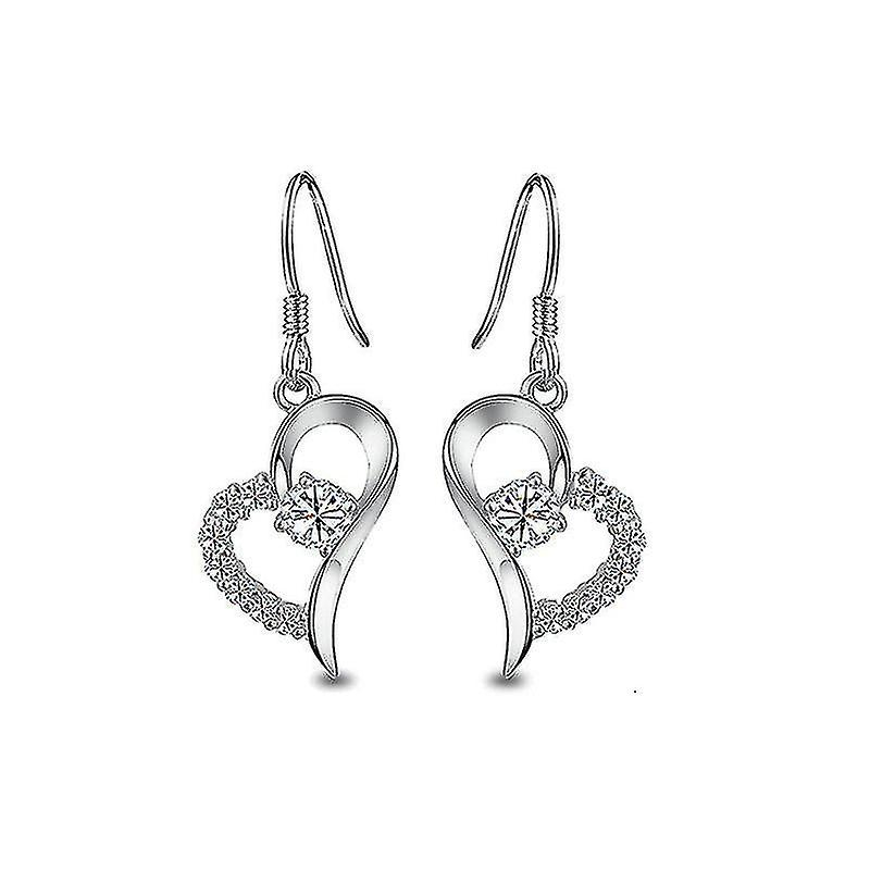 Foto 2 pulgar | Pendientes Huoguo Pendientes De Amor De Plata De Ley 925 - Venta Internacional.