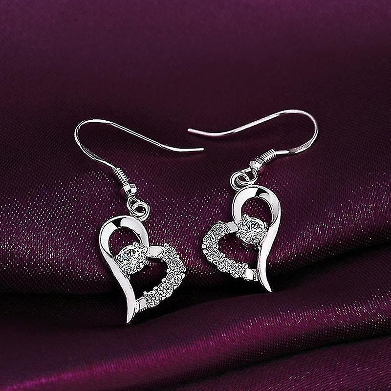 Foto 4 pulgar | Pendientes Huoguo Pendientes De Amor De Plata De Ley 925 - Venta Internacional.
