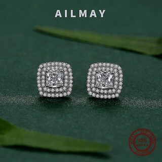 Foto 5 | Pendientes Huoguo De Plata De Ley 925 Clásica Con Circonita Cúbica Para Mujer - Venta Internacional.