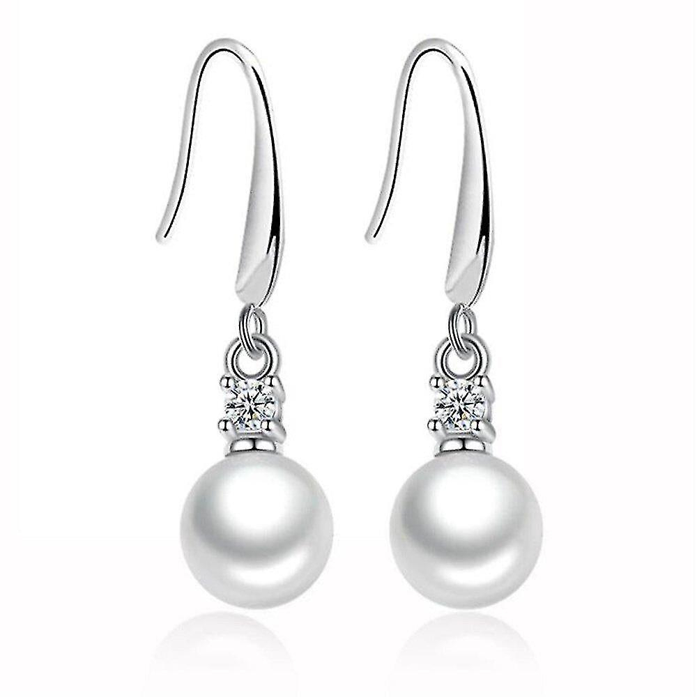 Foto 2 pulgar | Pendientes Huoguo  Chapados En Plata  Retro  Simples  Cúbicas - Venta Internacional.