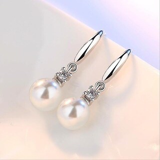 Foto 3 | Pendientes Huoguo Chapados En Plata Retro Simples Cúbicas - Venta Internacional.