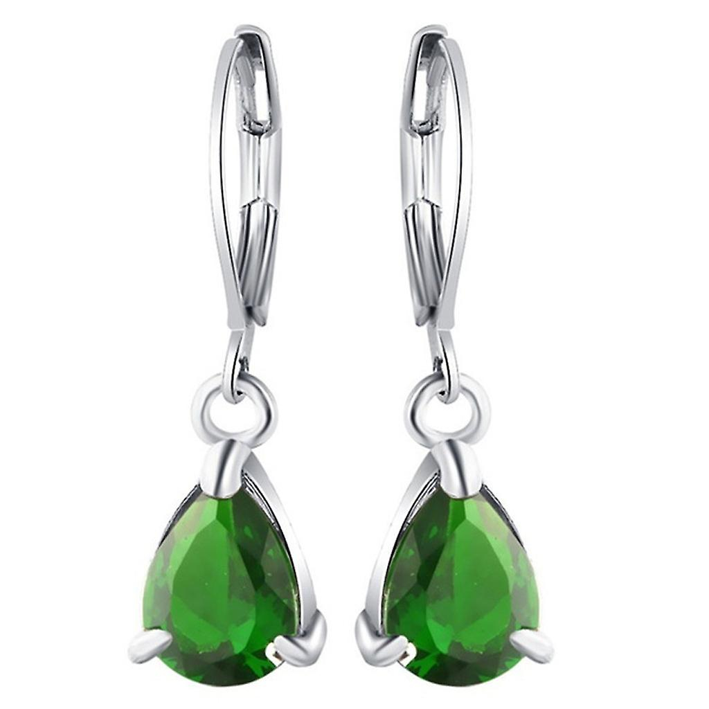 Foto 2 pulgar | Pendientes Huoguo  Círculo Geométrico De Diamantes Con Temperamento De Lujo - Venta Internacional.