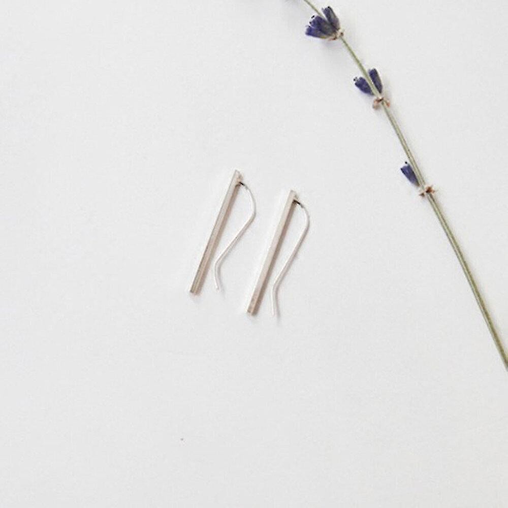 Foto 3 pulgar | Pendientes Huoguo Cuadrados Geométricos Chapados En Plata X3 Para Mujer - Venta Internacional.
