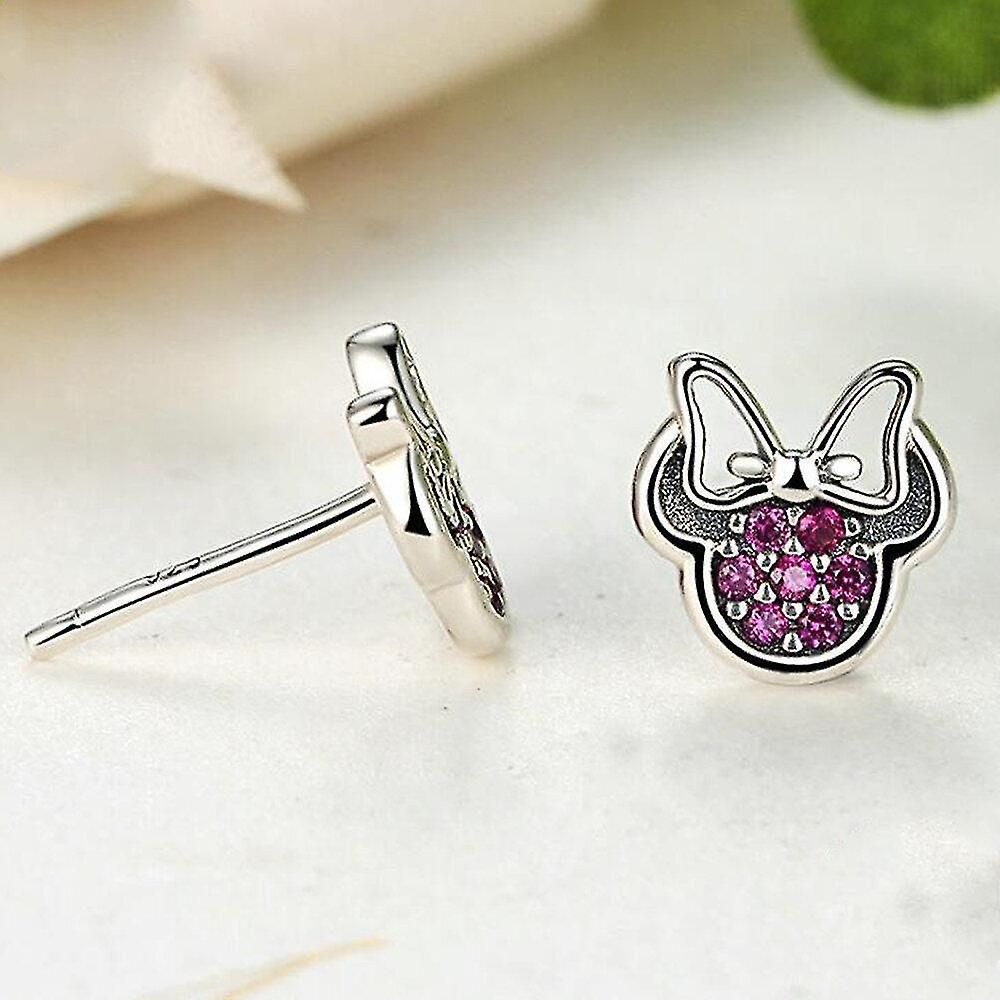 Foto 3 pulgar | Pendientes Pendientes De Tuerca Chapados En Plata Para Mujer - Huoguo - Venta Internacional.
