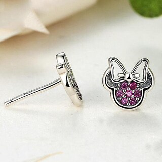 Foto 2 | Pendientes Pendientes De Tuerca Chapados En Plata Para Mujer - Huoguo - Venta Internacional.