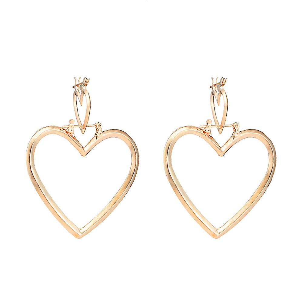 Foto 1 | Pendientes Huoguo Para Mujer  Temperamento Simple  Aleación Hueca - Venta Internacional.
