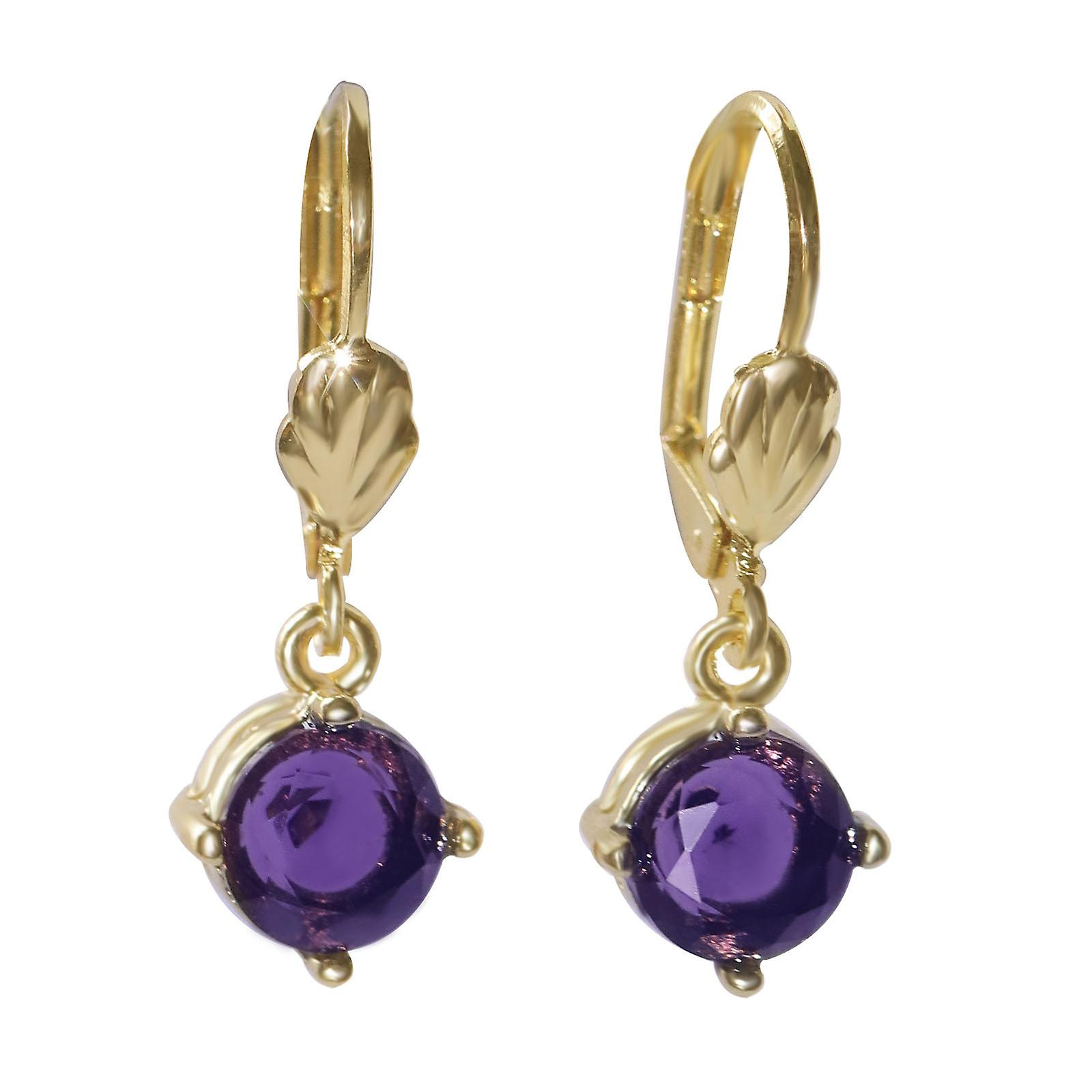 Foto 2 pulgar | Pendientes Huoguo Con Circonitas Para Mujer  Color Cobre - Venta Internacional.
