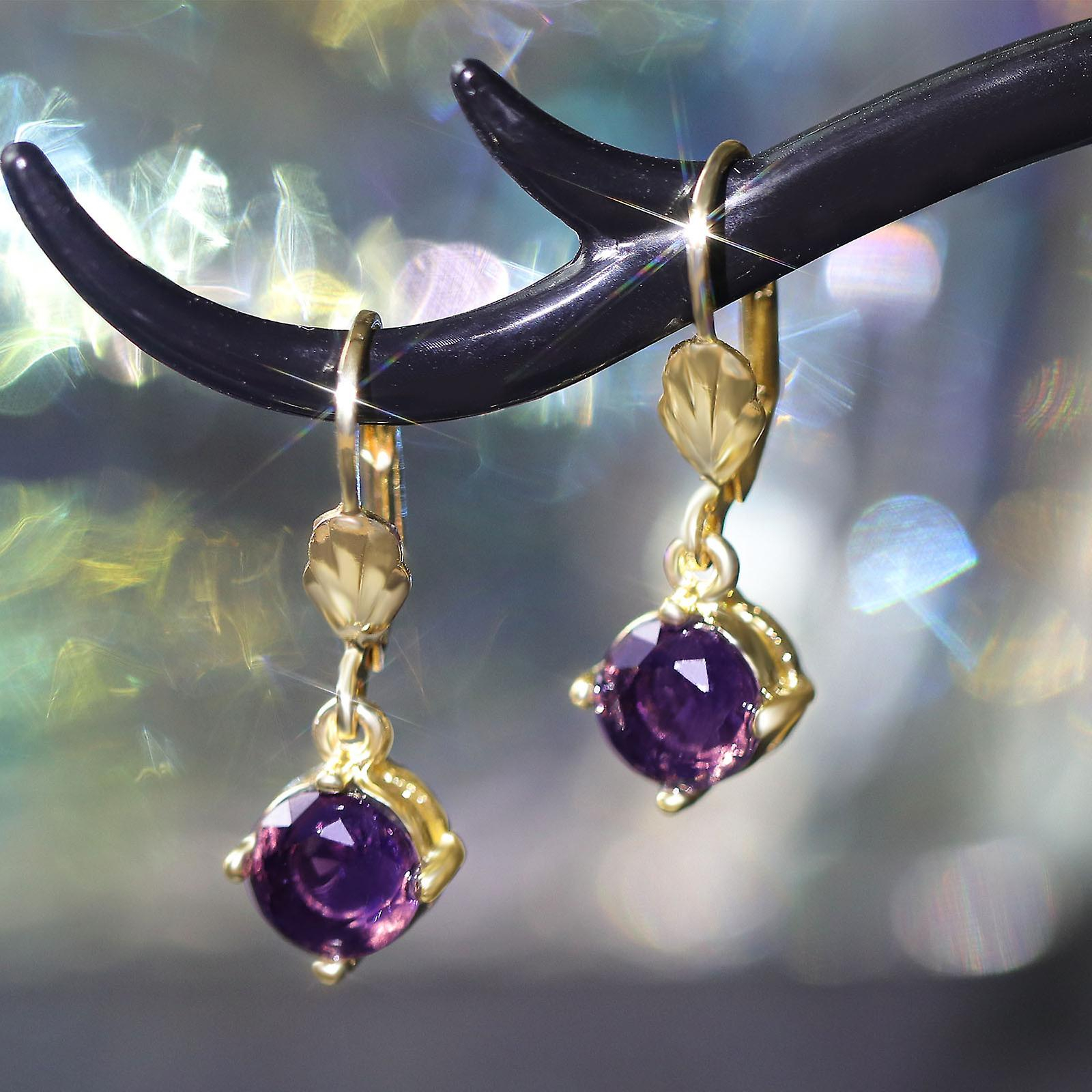 Foto 5 pulgar | Pendientes Huoguo Con Circonitas Para Mujer  Color Cobre - Venta Internacional.