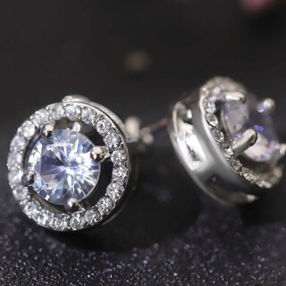 Foto 1 | Pendientes Huoguo Con Circonitas Para Mujer Color Cobre - Venta Internacional.