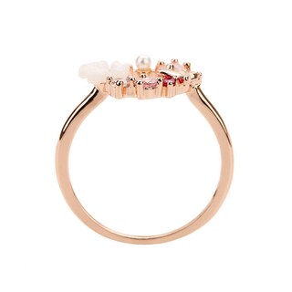 Foto 2 | Anillo Huoguo Con Forma De Mariposa Chapado En Oro Rosa Auténtico De 18 Quilates - Venta Internacional.