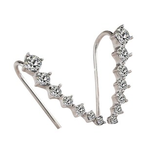 Foto 2 | Pendientes Huoguo Rhinestone Gold Silver Crystal Para Mujer - Venta Internacional.