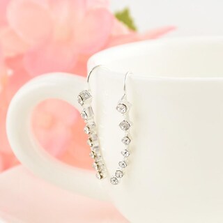 Foto 3 | Pendientes Huoguo Rhinestone Gold Silver Crystal Para Mujer - Venta Internacional.