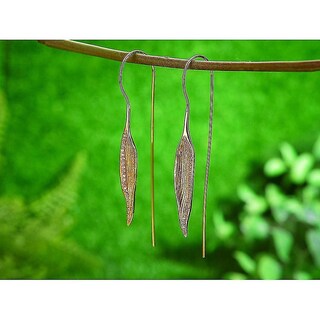 Foto 1 | Pendientes Huoguo De Plata De Ley 925 Bañados En Oro Hechos A Mano - Venta Internacional.