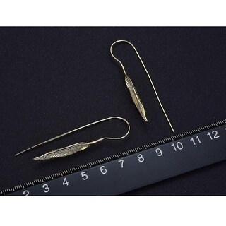 Foto 2 | Pendientes Huoguo De Plata De Ley 925 Bañados En Oro Hechos A Mano - Venta Internacional.