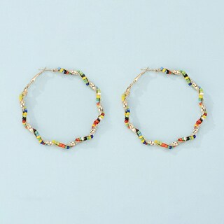 Foto 3 | Pendientes Huoguo Ethnic Pearl Classic Hollow Alloy Para Mujer - Venta Internacional.