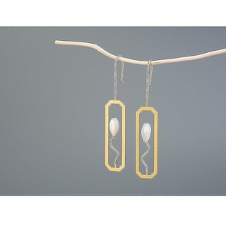 Foto 1 | Pendientes Huoguo Lily De Plata De Ley 925 Bañados En Oro - Venta Internacional.