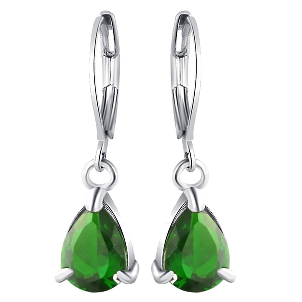 Foto 3 pulgar | Pendientes Huoguo Personality  Sencillos  Retro  De Metal Geométrico  Verde Esmerilado  Para Mujer - Venta Internacion