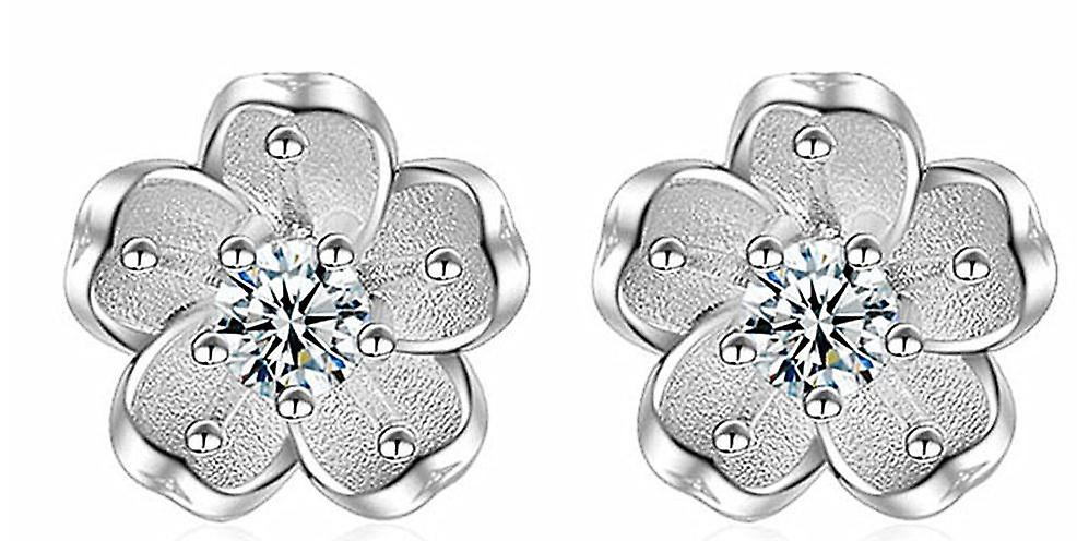 Foto 2 pulgar | Pendientes Huoguo De Plata De Ley Para Mujer (1 Par) - Venta Internacional.