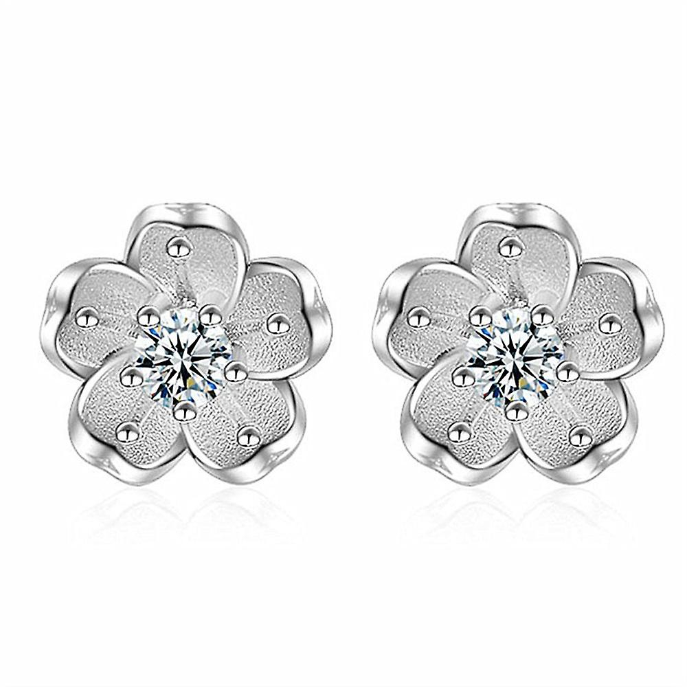 Foto 3 pulgar | Pendientes Huoguo De Plata De Ley Para Mujer (1 Par) - Venta Internacional.