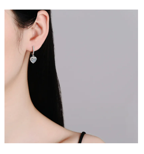 Foto 5 pulgar | Pendientes Aretes Colgantes De Joyeria Plata 925 Moda Mujer