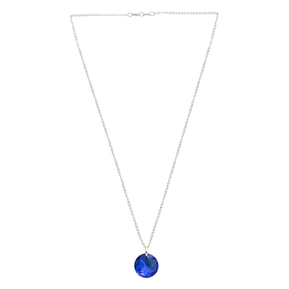 Foto 2 | Collar y Aretes Joyería Zvezda Classic Azul con Plata