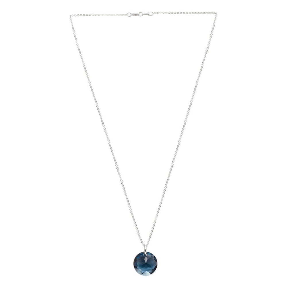 Foto 2 | Collar y Aretes Joyería Zvezda Classic Azul con Plata