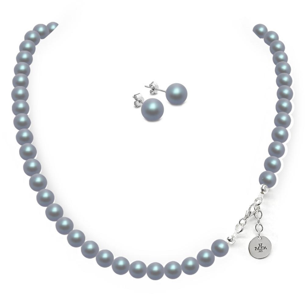 Foto 2 pulgar | Collar Y Aretes Joyería Zvezda Azul Con Plata