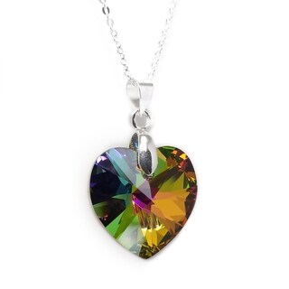 Foto 2 | Collar y Aretes Joyería Zvezda Heart Multicolor con Plata