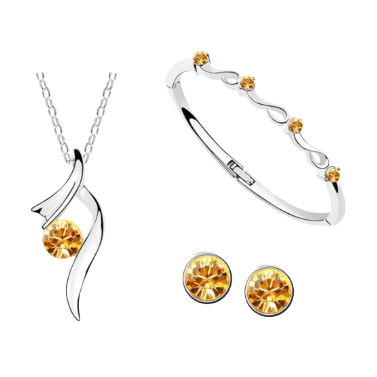 Conjunto de Joyas para Mujer color Amarillo