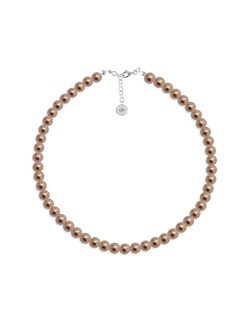 Foto 2 | Collar con Aretes y Pulsera Joyería Zvezda Perlas Cristal Beige Plata