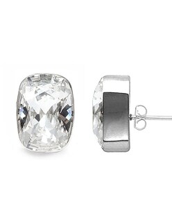 Foto 2 | Aretes Joyería Zvezda ZAR-BAG18-CRY-P Baguette Crystal Poste con Plata