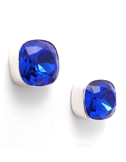 Foto 1 | Aretes Joyería Zvezda Azul Cushion Majestic Blue Poste con Plata