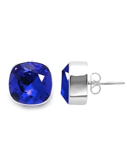 Foto 2 | Aretes Joyería Zvezda Azul Cushion Majestic Blue Poste con Plata