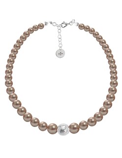 Foto 3 | Collar/Aretes/Pulsera Zvezda ZET-PRLCR-RGO-P color Beige - Perlas de Rose Gold