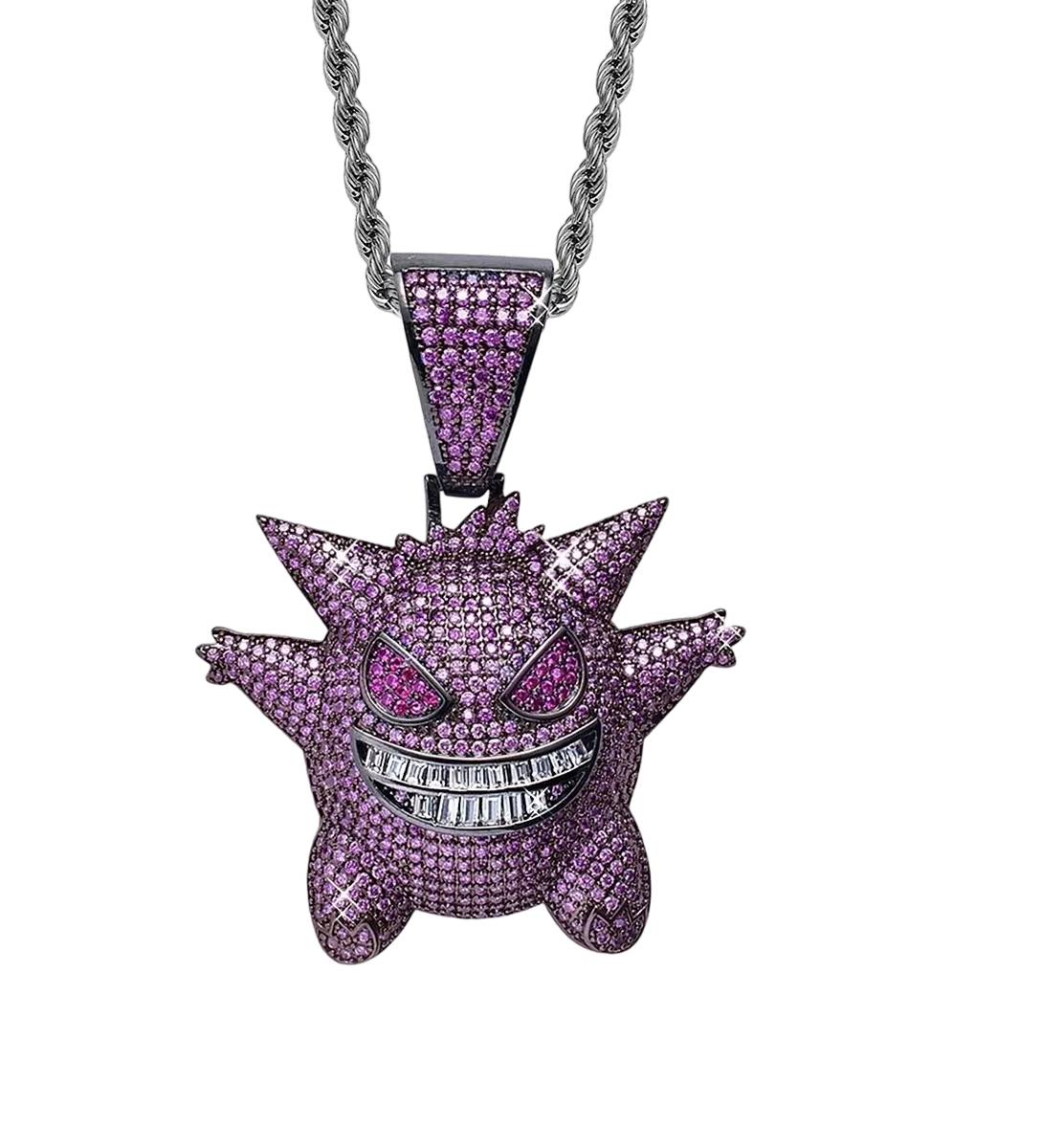Foto 3 pulgar | Cadena de Eslabones con Dije de Gengar Belug Multicolor