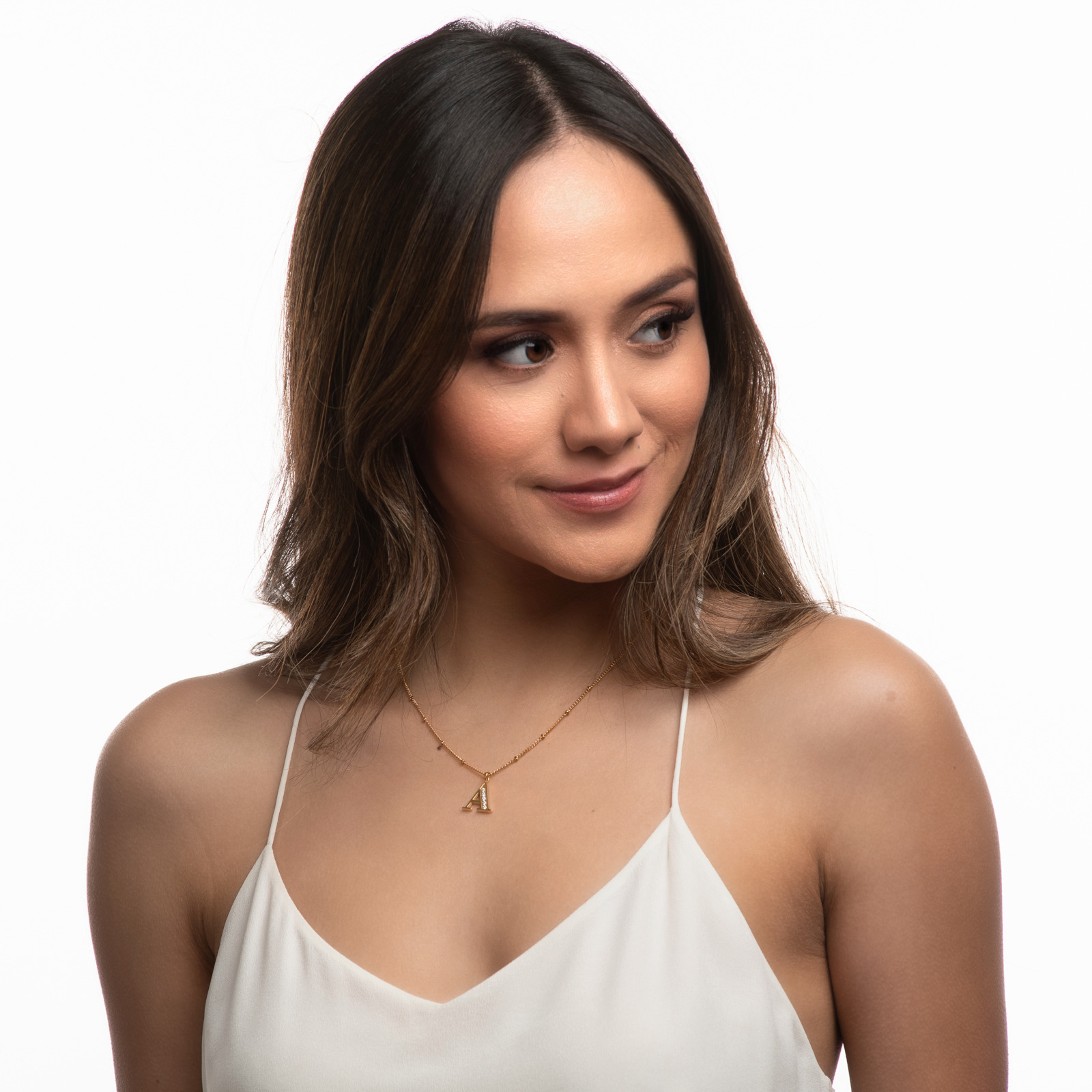 Foto 5 pulgar | Collar con Aretes Letra X Luckyly color Dorado