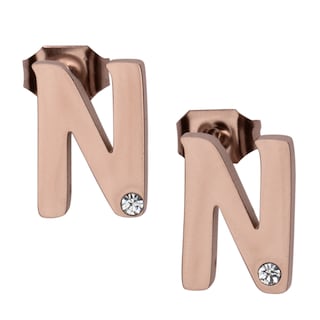 Foto 3 | Set de Joyería Luckyly Baño de Oro Rosa 18k Yara Letra N