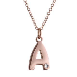 Foto 2 | Set de Joyería Luckyly Baño de Oro Rosa 18k Yara Letra A